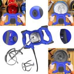 Heavy Duty 2600W Electric Paddle Plaster Plastering Mortar Paint Mixer,6 Speed Adjustable Paint Mixer Tool