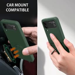 For Galaxy Z Flip 5 4 3 Case Shockproof Armor Magnet Ring Kickstand Bracket Back Cover Case For Samsung Galaxy Z Flip 6 5G Cases