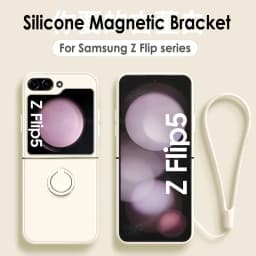 For Galaxy Z Flip 5 4 3 Case Shockproof Armor Magnet Ring Kickstand Bracket Back Cover Case For Samsung Galaxy Z Flip 6 5G Cases