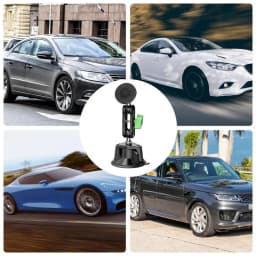 Auto Magnetic Cell Phone Holder Vacuum Suction Magnetic Car Phone Holder 360 Rotation Auto Navigation Support For Rv Truck