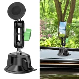 Auto Magnetic Cell Phone Holder Vacuum Suction Magnetic Car Phone Holder 360 Rotation Auto Navigation Support For Rv Truck