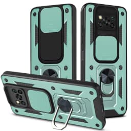 for Xiaomi POCO X3 Pro Case Cover for POCO X3 NFC Camera Lens Protective Armor Shockproof Magnetic Holder Ring Case Capa