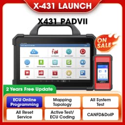 LAUNCH X-431 PAD7 PADVII Car Diagnostic Tools J2534 Smartlink Automotive Scanner Auto Online Programming OBD 2 Years Free Update