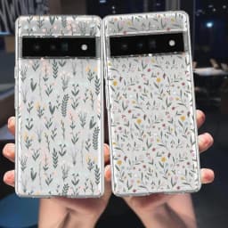 Soft Pale Little Flower Clear Phone Case for Google Pixel 8A 8 9 Pro XL 6A 7A 6 7 Pro 5G Cute INS Korean Shockproof Cover Fundas