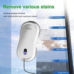 PuRuiKai Portable Window Cleaning Robot,Intelligent Cleaning with Dubbele Nozzle Water Sprayer, Remote Control