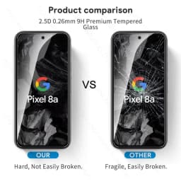 8 In 1 Tempered Glass For Google Pixel 8a 7a 6a 5G Camera Lens Screen Protector On Gogle Googe Pixel8a Pixle 8 Pro 8Pro 7 6 5G