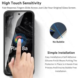 8 In 1 Tempered Glass For Google Pixel 8a 7a 6a 5G Camera Lens Screen Protector On Gogle Googe Pixel8a Pixle 8 Pro 8Pro 7 6 5G