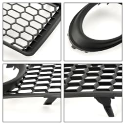 Artudatech Front Bumper Fog Light Grille Fit VW Volkswagen Beetle & Beetle Convertible