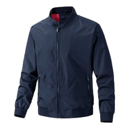 Livingandhome Outdoor Zip-up Windproof Lightweight Bomber Jacket Casual Varsity Outerwear
