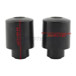 Black Handle Bar End Grips Cap Plugs for Honda Gold Wing GL1800 2001-2024 CBR600RR 2003-13 CBR929RR 00-01 Motorcycle Accessories