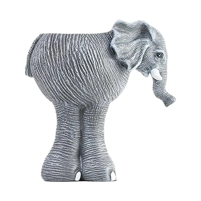 Elephant Shaped Planter Indoor Planter Flower Pot Statue Cute Outdoor Plant Pots Garden Animal Decor Statue for Home Desktop