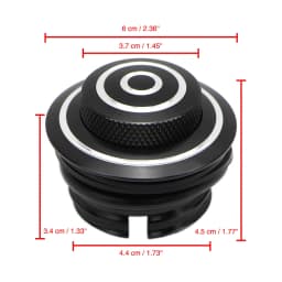 Motorcycle Black Pop Up Gas Cap Thread Fuel Oil Tank Cover for Harley Davidson Dyna Softail Road King Touring Scooter Fuel Cap