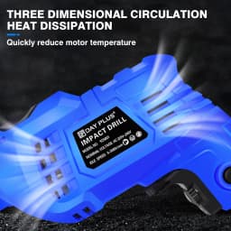 360° Rotating Handle Power Electric Hammer Drill, 2 in 1 Function Rotary Hammer Drill 1000W Variable Speed with Impact Drill Bit