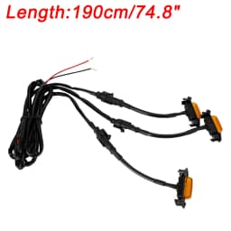 Artudatech 3PCS Front Bumper Hood Grille LED Lights Fit for Toyota Tacoma 01-11 16-23 TRD PRO