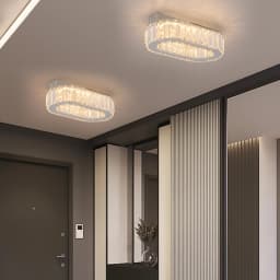 Modern Crystal Led Ceiling Lamp Hotel Lobby Dinning Room Ceiling Chandelier Light Fixture Home Decoration Pendant Lights Lustres