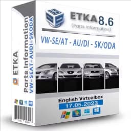 Latest ETKA 8.5+ ET KA 8.6 International English Virtualbox Image Updated 17.05.2023 Group Vehicles Electronic Parts Catalog 8.5
