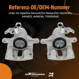 2x Brake Calipers Rear L & R for Vauxhall Vivaro Van for Renault Traffic for Nissan Primastar X83 01-14 4414622 4414623