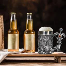 Dragons Coffee Mug 600ml Travel Mug With Medieval Dragon Pattern Vintage Coffee Mug For Beer Coffee Water Tea Hot Chocolate