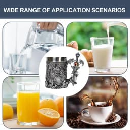 Dragons Coffee Mug 600ml Travel Mug With Medieval Dragon Pattern Vintage Coffee Mug For Beer Coffee Water Tea Hot Chocolate