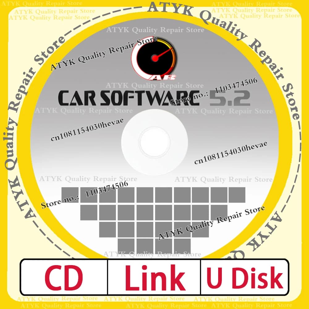 Car Software V5.2 Diagnostic Software Tools Auto Tuning Cars ECU Repair Box Inspection Tools Auto Data Base 2010 2011