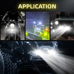 HAOLIDE 7inch 240W LED Work Light Pods Flood Combo Beams Off-road Square Lawn Mower for SUV ATV 4X4 Truck Boat Car 12V 24V