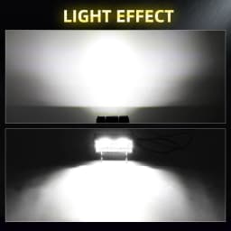 HAOLIDE 7inch 240W LED Work Light Pods Flood Combo Beams Off-road Square Lawn Mower for SUV ATV 4X4 Truck Boat Car 12V 24V