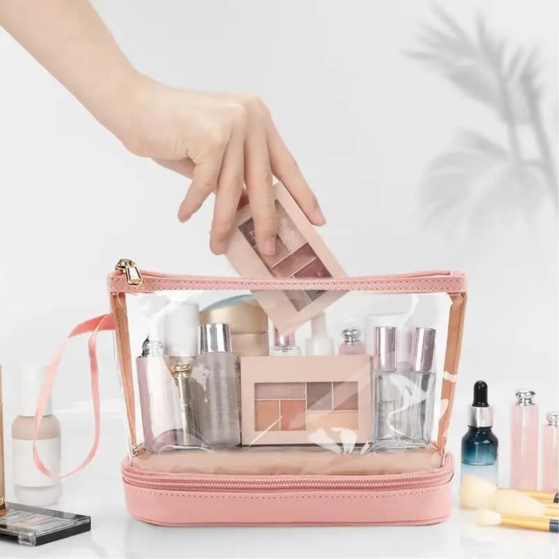 Toiletry Bags for Trave Portable Clear Makeup Bags Waterproof Makeup Storage Organizer Large Capacity Toiletry Bag Makeup Case