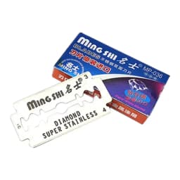 10 Pcs Mingshi Double Edge Blade Stainless Steel Ultra-sharp Safety Razor Blades To Shave Blade For Manual Razor Blade