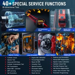 New LAUNCH CRP129HD Heavy Duty Truck Diesel Scanner Diagnostic Tool Oil DPF Reset Speed Limit Adjust Bi-directional Commercial