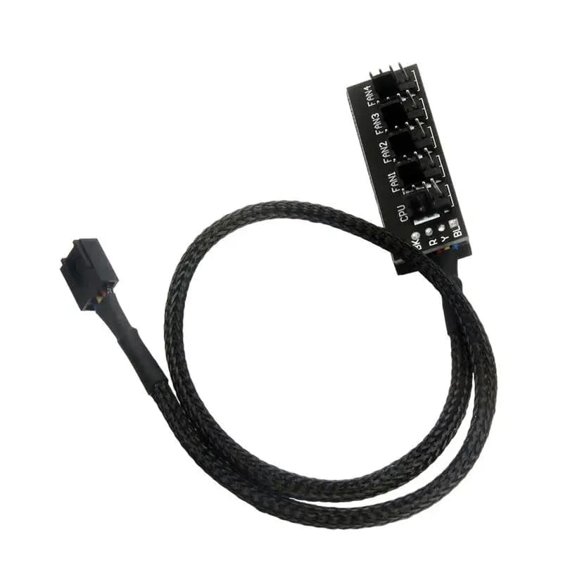 35cm 4pin PWM PC Fan Hub PC 5 Way Splitter 1 to 5 Splitter 5 Way PC Case Internal Motherboard Fan Power Extension Cable