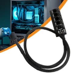 35cm 4pin PWM PC Fan Hub PC 5 Way Splitter 1 to 5 Splitter 5 Way PC Case Internal Motherboard Fan Power Extension Cable