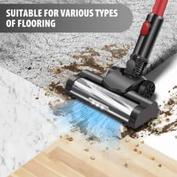 Cordless Stick Vacuum Cleaner,17000PA Cordless Vacuum Cleaner 8 in 1,Handheld Stick Vacuum with LED Light,3000mAh Battery