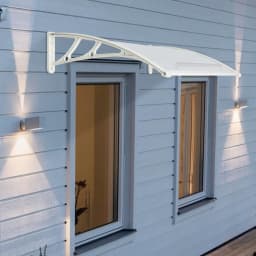 Over Door Canopy Awning Shelter Porch Front Back Porch Outdoor Transparent Shade 60*100cm