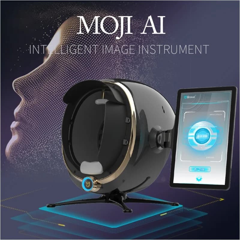 3D Skin Scanner Care Facial Analyzer Monitor Machine Magic Mirror Portable Testing English Detector Face Camera Test Analysis