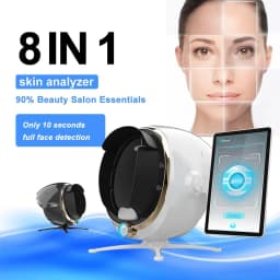 3D Skin Scanner Care Facial Analyzer Monitor Machine Magic Mirror Portable Testing English Detector Face Camera Test Analysis