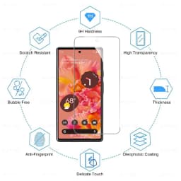 6in1 Tempered Glass For Google Pixel 7 6 8 9 6a Screen Protector lens film For Google Pixel 7a 8a 8 Pro 9 Pro XL Protective film