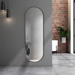 【Lifeideas】Black/Gold 150/160cm Oval Full Length Wall Mounted Mirror