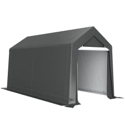 2.1 X 3.6(m) Garden Storage Shed, Waterproof and Heavy Duty Dark Grey