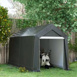 2.1 X 3.6(m) Garden Storage Shed, Waterproof and Heavy Duty Dark Grey