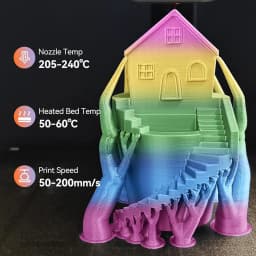JAYO Rainbow 3D Printer Filament 1.75mm PLA / Silk PLA / PLA Transparent Rainbow 3D Filament