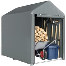 1.2 X 1.8m Portable Garden Storage Shed for Motorbikes, Garden Tools, Bikes