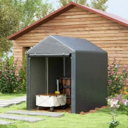 1.2 X 1.8m Portable Garden Storage Shed for Motorbikes, Garden Tools, Bikes