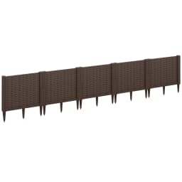 Plastic Raised Garden Bed, Modular Outdoor Planter Box for Flowers, Vegetables