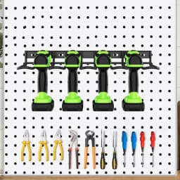 Drill Holder Wall Mount Cordless Drill Wall Mount Power Tool Organizer Utility Storage Rack Heavy Duty Thickened Battery Tool