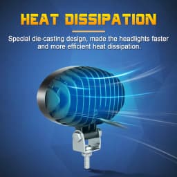 5inch 20W LED Oval Work Light Car Lamp 12V 24V Spotlight Offroad Cab Headlight for Mining Crane Dump Truck Tractor Forklift ATV