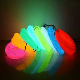 5/10M Flexible NeonEL Wire Rope Tube LED Strip Light Glow Waterproof Neon Lights 3V 5V 12V For Dancing Shoes Clothing Car