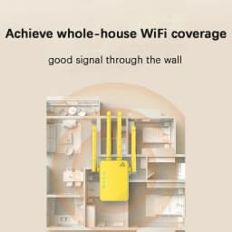 300M/1200M WiFi Repeater, Extender Booster, 2.4&5GHz Wireless Signal Repeater Extender Internet Amplifier