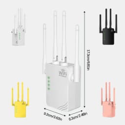 300M/1200M WiFi Repeater, Extender Booster, 2.4&5GHz Wireless Signal Repeater Extender Internet Amplifier