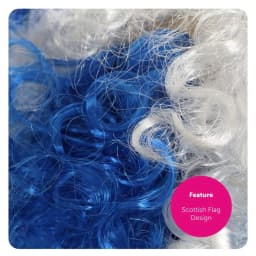 Scottish St Andrews Accessory - Scottish Afro Wig for Scotland Football, Rugby Fans, Sporting Events & Fancy Dress Parties