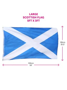 St Andrews Scottish Decorations - 5x3ft Flag & 33ft/10m Bunting - Perfect St Andrews Day & Scotland Party Decoration Set
